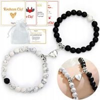 BRANSOLETKI MAGNETYCZNE DLA PAR SERCE NA MAGNES BFF PRZYJAŹNI NA