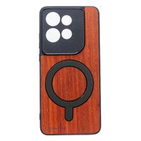 Drewniane Etui Bewood do Motorola Edge 50 Neo PADOUK z MagSafe