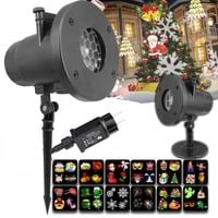 PROJEKTOR LASEROWY LED ŚWIĄTECZNY RZUTNIK NA DOM 48 WZORÓW CHOINKA MIKOŁAJ