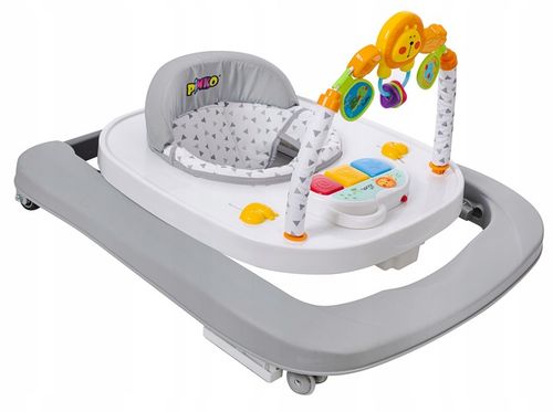 SimplyGo CHODZIK DLA DZIECKA INTERAKTYWNY PCHACZ CHODAK ZE STOLIKIEM SZARY na Arena.pl