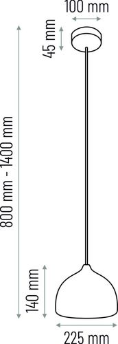 Lampa wisząca ACORN II biała na Arena.pl