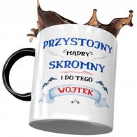 Kubek Czarny Dla Wojciecha Wojtka Kolegi Prezent Z Nadrukiem Ze Zdjęciem
