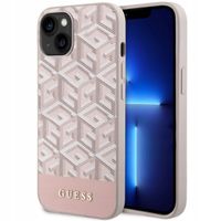 2 x ETUI GUESS GCUBE STRIPES MAGSAFE DO IPHONE 14 PLUS / 15 PLUS 6.7" RÓŻOW