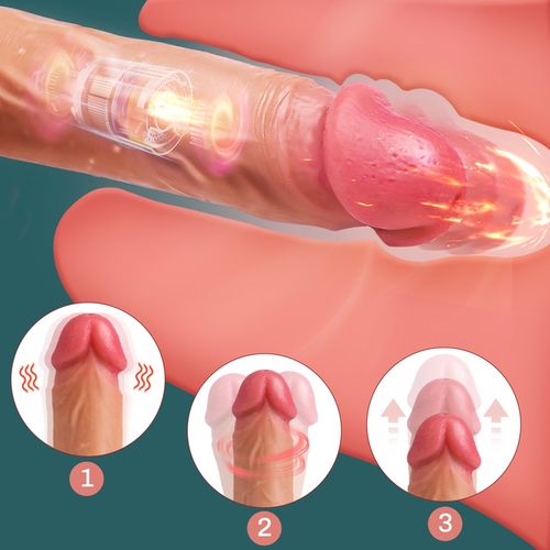 realistyczne dildo Analne wibrator z pilotem 21.5cm, 8 wibracji i 6 pchnięć na Arena.pl