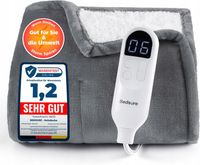 Elektryczny koc grzewczy 130×160 cm, 6 poziomów, timer, BEDSURE, WTYCZKA UK