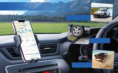 UCHWYT WIESZAK NA TELEFON NA KRATKĘ WYLOT POWIETRZA DO SAMOCHODU Z PRZYCISK na Arena.pl