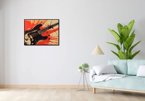 Plakat 80x60cm Gitara Elektryczna na Arena.pl