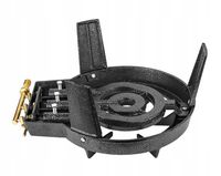 PALNIK GAZOWY TABORET ŻELIWNY KUCHENKA 9,8kW ZESTAW WĄŻ REDUKTOR MOCNY