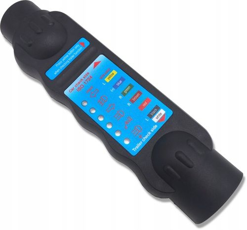 TESTER MIERNIK GNIAZDA WTYCZKI PRZYCZEP 9V 7 13 PINÓW +BATERIA I 2 ADAPTERY na Arena.pl