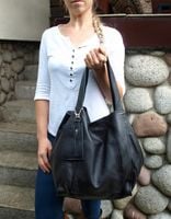 Torebka Skórzana Shopper Skóra Naturalna Model 2w1 Vera {elle