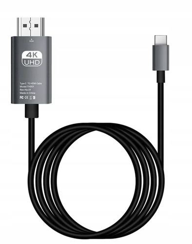 4Apple Kabel Adapter Przejściówka USB-C HDMI 4K 60Hz Thunderbolt 3 4 2m na Arena.pl
