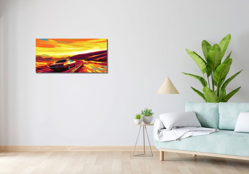 Obraz 90x40cm Pędź Przed Siebie zdjęcie 2