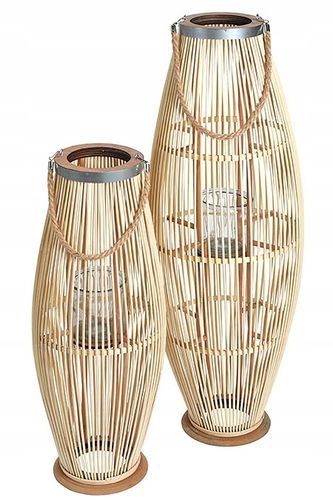LAMPION BAMBUSOWY RATTANOWY LATARNIA 60 CM na Arena.pl