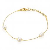 bransoletka na rękę stal chirurgiczna pozłacana złotem bst1587