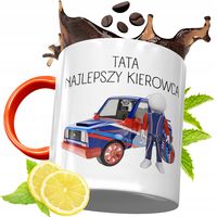 Kubek Pomarańczowy Dla Taty Dzień Taty Prezent Z Nadrukiem Ze Zdjęciem