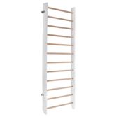 drabinka gimnastyczna klasyczna biała-drewno 230x80 cm