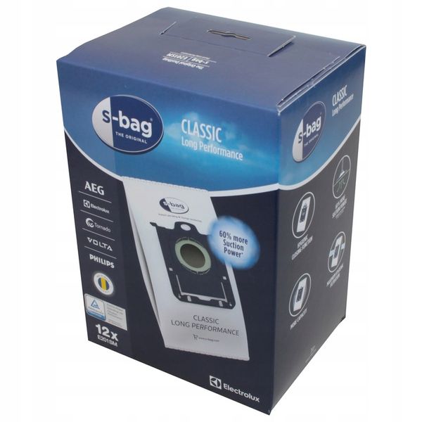 12x Worki ELEKTROLUX E201SM S-Bag Long Performance zdjęcie 3