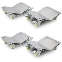 19002 Komplet 4 wózków manewrowych stalowych udźwig 680kg/sztuka