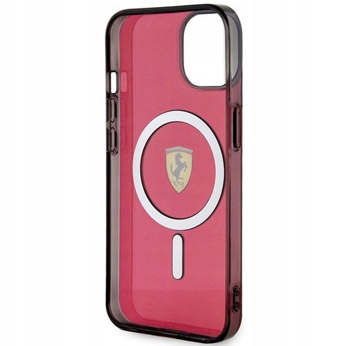 Etui Ferrari Translucent MagSafe na iPhone 14 - czerwone na Arena.pl