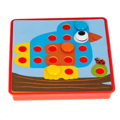 UKŁADANKA MONTESSORI GUZIKOWA MOZAIKA EDUKACYJNA na Arena.pl