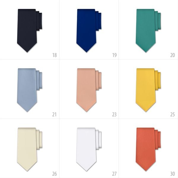 Krawat jednolity amarantowy - jasny zdjęcie 3