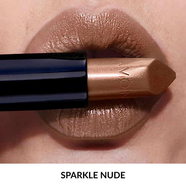 Avon True Ultralśniąca szminka - 77 Sparkle Nude zdjęcie 2