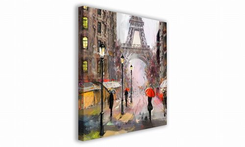 OBRAZ NA PŁÓTNIE 094 Spacer w Paryżu 30x30cm na Arena.pl