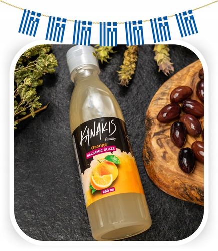 KREM BALSAMICZNY sos balsamiczny pomarańczowy GRECKI 250ml do sałatek na Arena.pl