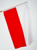 flaga materiał biało-czerwona 25szt. 15x21