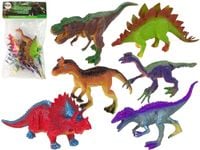 FIGURKI DINOZAURY KOLOROWE 6 SZTUK