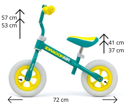 Rowerek Milly Mally Biegowy Dragon Air Mint na Arena.pl