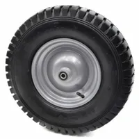 KOŁO DO WÓZKA TACZKI 4.00-8 405mm POMPOWANE + OŚKA