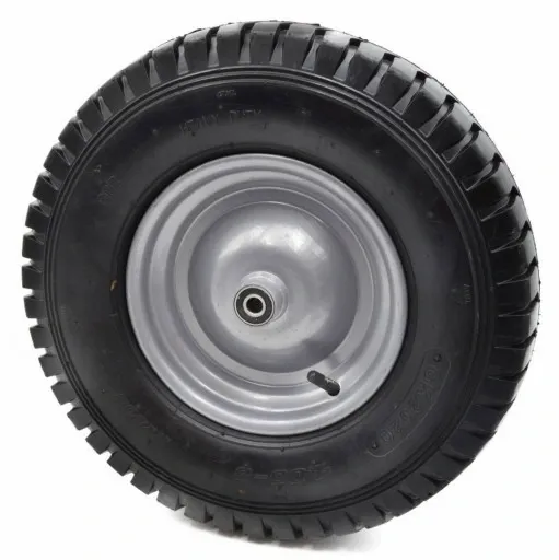 KOŁO DO WÓZKA TACZKI 4.00-8 405mm POMPOWANE + OŚKA zdjęcie 1