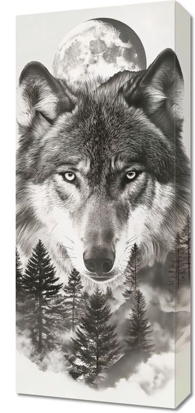 Obraz 30x70cm Wilczy Duch Lasu zdjęcie 1