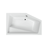 Vesper wanna narożna 160X100 cm prawa, bialy połysk