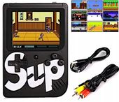 GameBox Plus 400 gier w 1 CZARNA Przenośna PREZENT MINI Konsola -MARIO BROS