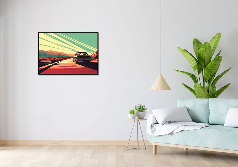 Plakat 84x59,5cm Droga przez Pustynię zdjęcie 4