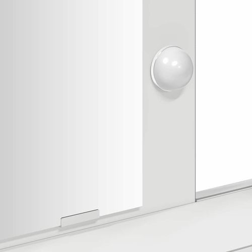 Toaletka Biały 79 x 41 x 140 cm Materiał drewnopochodny na Arena.pl