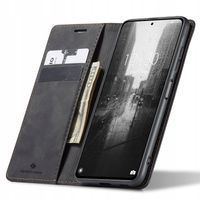ETUI Z KLAPKĄ DO POCO F3/MI 11I PRO SKÓRZANE PORTFEL CASE ZAMYKANE + SZKŁO
