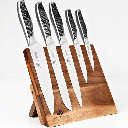 ZESTAW KOMPLET 5 NOŻY KUCHENNYCH STALOWE ostre NOŻE NÓŻ SZEFA KUCHNI 18/0 na Arena.pl