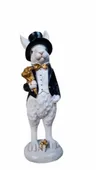 FIGURKA WIELKANOCNY PAN ZAJĄC KRÓLIK model VIII duży czarny