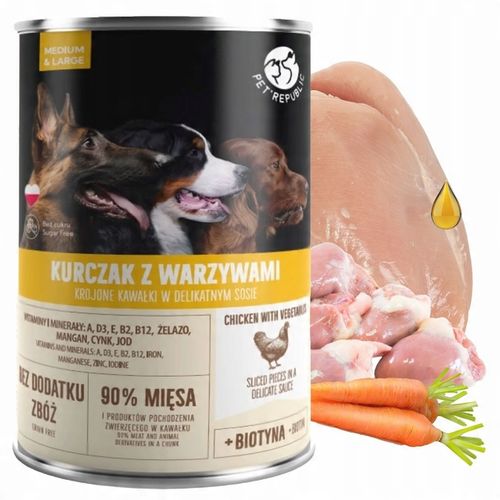 PET REPUBLIC kawałki w sosie Mix Smaków karma dla psa mokra 18 x 1250g na Arena.pl