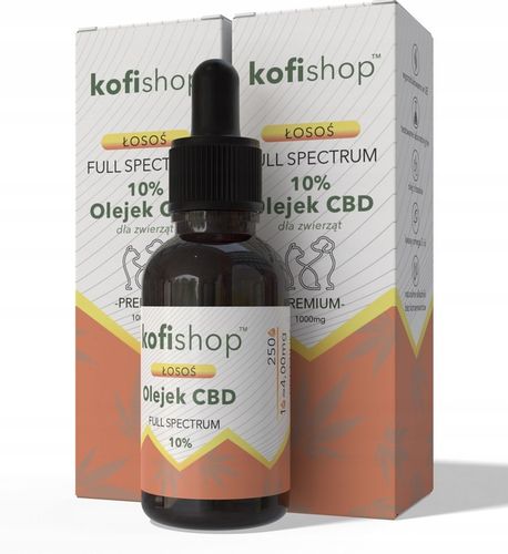 OLEJEK KONOPNY CBD 10% | FULL SPECTRUM | DLA ZWIERZĄT| ŁOSOŚ | DLA PSA KOTA na Arena.pl