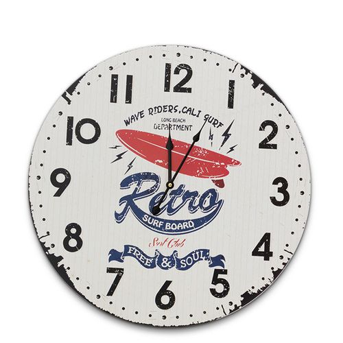Zegar Ścienny Retro Surf Board na Arena.pl