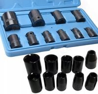 NASADKI UDAROWE 1/2'' KLUCZE 8-27mm ZESTAW 10szt