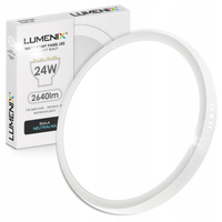 3x Panel Plafon Sufitowy LED Natynkowy Okrągły 24W 2160lm Niemruga CCD SLIM