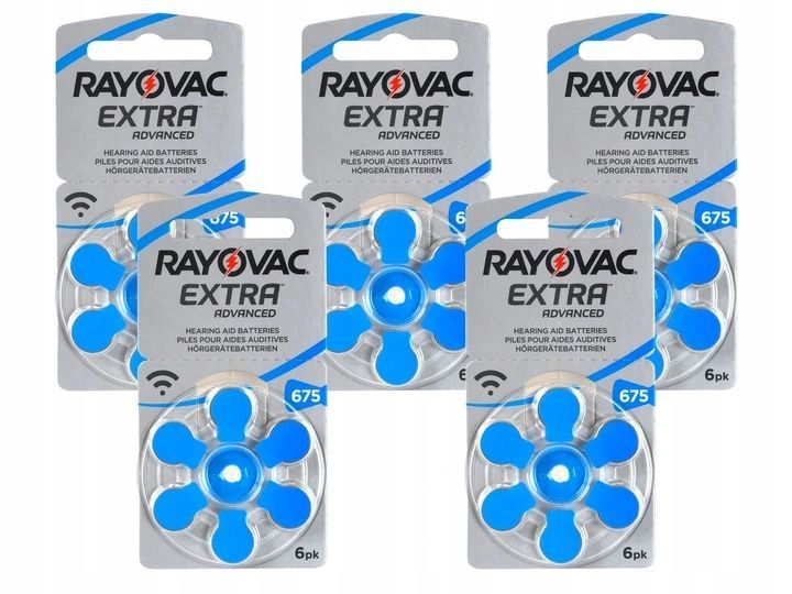 30x Baterie słuchowe RAYOVAC EXTRA 675 PR44 zdjęcie 1