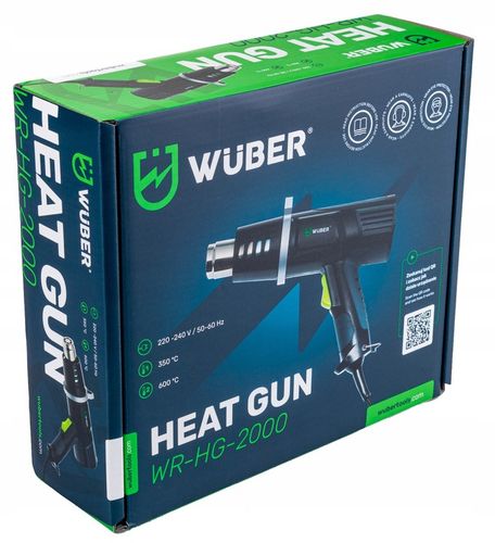 OPALARKA ELEKTRYCZNA MOCNA Z REGULACJĄ 2 BIEGI MAX 600°C + 4 DYSZE na Arena.pl