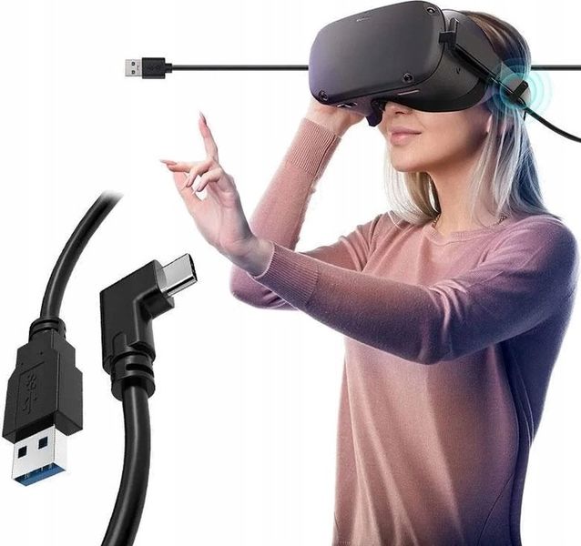 KABEL 5m do OCULUS LINK SteamVR QUEST 1 QUEST 2 QUEST 3 + GRATIS *JAKOŚĆ* zdjęcie 7