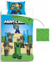 Komplet pościeli Minecraft 140 x 200 cm wielokolorowy